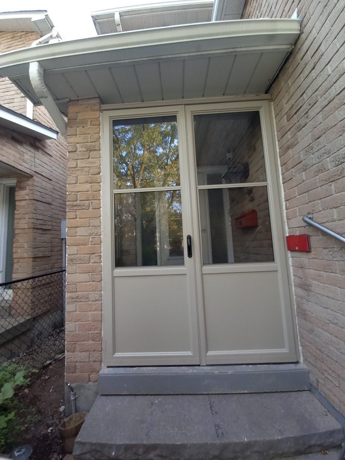 double storm door