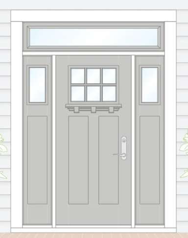 sidelights & transom